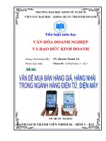 vấn đề mua bán hàng giả, hàng nhái trong ngành hàng điện tử, điện máy