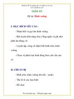 Giáo án mầm non chương trình đổi mới: Hình vuông docx