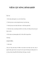 VIÊM CỘT SỐNG DÍNH KHỚP potx