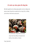 15 cách cực đơn giản để sống lâu doc