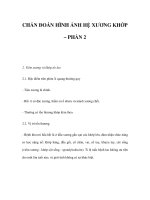 CHẨN ĐOÁN HÌNH ẢNH HỆ XƯƠNG KHỚP – PHẦN 2 potx