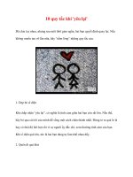 10 quy tắc khi ''''yêu lại'''' docx