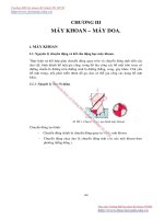 GIÁO TRÌNH MÁY CẮT KIM LOẠI - CHƯƠNG 3 MÁY KHOAN – MÁY DOA pps