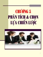 CHương 5: phân tích và hoạch định chiến lược potx