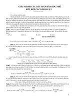 Giải nhanh các bài toán hoá học nhờ kết hợp các định luật doc