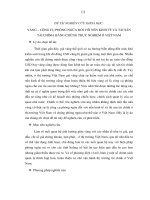 Vàng – công cụ phòng ngừa đối với nền kinh tế và các tài sản tài chính  bằng chứng thực nghiệm ở việt nam