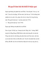 Bí quyết làm bài thi khối D hiệu quả pot