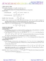 30 ĐỀ THI THỬ ĐH MÔN TOÁN pptx