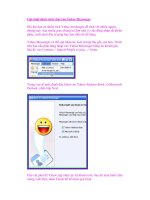 Cập nhật danh sách chat của Yahoo Messenger doc