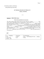 KỲ THI HỌC SINH GIỎI CẤP TÌNH LẦN IV Năm học : 2010-2011 - Trường THPT Chuyên Tiền Giang pptx