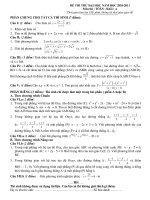 ĐỀ ÔN THI MÔN TOÁN 2011 KHỐI A SỐ (1) potx