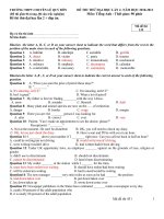 Đề thi thử tiếng anh - THPT chuyên Lê Qúy Đôn pot