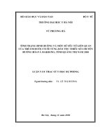 tình trạng dinh dưỡng và một số yếu tố liên quan của trẻ em dưới 2 tuổi vùng dân tộc thiểu số 2 huyện hướng hóa và dakrong, tỉnh quảng trị năm 2010