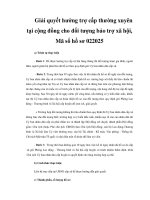 Giải quyết hưởng trợ cấp thường xuyên tại cộng đồng cho đối tượng bảo trợ xã hội, Mã số hồ sơ 022025 pptx