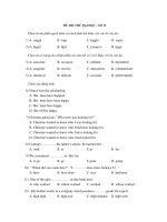 ĐỀ THI THỬ ĐẠI HỌC – SỐ 15 potx