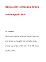 Màu sắc dân tộc trong bài Tương tư của Nguyễn Bính potx