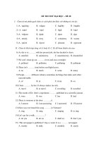 ĐỀ THI THỬ ĐẠI HỌC – ĐỀ 20 pps