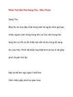 Phân Tích Bài Thơ Sang Thu - Hữu Thỉnh pptx