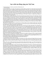 Tình hình thế giới và Việt Nam cuối thế kỷ 19 đầu 20 pptx