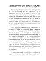 Quá trình hình thành tư liệu nghiên cứu sự vận động của các hình thái kinh tế xã hội có hiệu quả nguồn vốn p1 potx