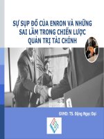 sự sụp đổ của enron và những sai lầm trong chiến lược quản trị tài chính