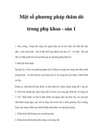 Một số phương pháp thăm dò trong phụ khoa - sản pot