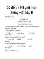 20 đề thi HS giỏi môn tiếng việt lớp 5_1 pdf