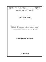 đánh giá kết quả phẫu thuật cắt toàn bộ dạ dày do ung thư biểu mô tại bệnh viện việt đức