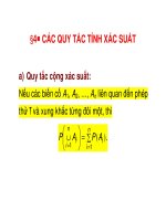 Bài giảng - XÁC SUẤT THỐNG KÊ CHƯƠNG 4 ppt