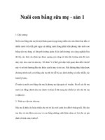 Nuôi con bằng sữa mẹ - sản 1 pdf