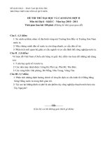 Đề thi thử môn địa lí - THPT Lê Qúy Đôn - Quảng Trị pdf