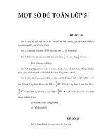 MỘT SỐ ĐỀ TOÁN LỚP 5_5 docx