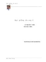 Bài giảng- Thống kê toán học trong lâm nghiệp -chương 2 pdf