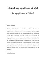 Khám bụng ngoại khoa và bệnh án ngoại khoa – Phần 2 pptx