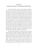 Tiểu luận Tư tưởng Hồ chí minh - TÍNH NHÂN VĂN TRONG TƯ TƯỞNG KINH TẾ HỒ CHÍ MINH doc