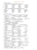 ÔN TẬP KIỂM TRA 1 TIẾT - SỐ 2 doc