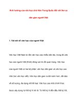 Ảnh hưởng của văn học chữ Hán pdf