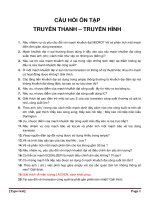 Câu hỏi ôn tập truyền thanh - truyền hình doc