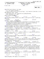 Đề thi chuyên đề lớp 11 - Năm học 2009-2010 Môn: Hóa học trương trung học trần phú pdf