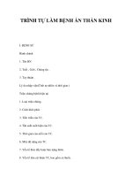 TRÌNH TỰ LÀM BỆNH ÁN THẦN KINH ppsx