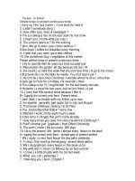 Tenses in Enlish Simple tense or present continuous tense 1 hurry up ! the bus (come ) pot