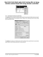 Quá trình hình thành giáo trình hướng dẫn sử dụng remote control thuộc tính trong domain controller p1 ppsx