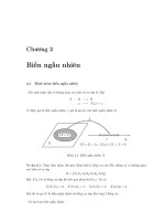 Bài giảng XÁC SUẤT và THỐNG KÊ - Chương 2 pps