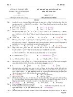 KỲ THI THỬ ĐẠI HỌC LẦN THỨ BA NĂM HỌC 2010 – 2011 MÔN: VẬT LÝ - TRƯỜNG THPT CHUYÊN LÊ QUÝ ĐÔN ppt