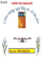 bài giảng toán 6 bài dự thi giáo viên giỏi cấp huyện