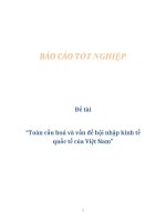 Đề tài “Toàn cầu hoá và vấn đề hội nhập kinh tế quốc tế của Việt Nam” pdf