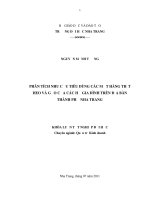 phân tích nhu cầu tiêu dùng các mặt hàng thịt heo và gạo của các hộ gia đình trên địa bàn thành phố nha trang