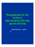 Phương pháp quan trắc, thu, bảo quản và phân tích mẫu nước biển trong quan ờ trắc môi trường pptx
