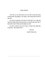 thực trạng kênh phân phối lương thực - thực phẩm tại công ty cổ phần xuất nhập khẩu lương thực - thực phẩm hà nội.