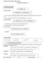 Lý thuyết ôn thi tốt nghiệp, cao đẳng và đại học môn Vật lý - LÝ THUYÊT DAO ĐỘNG CƠ docx